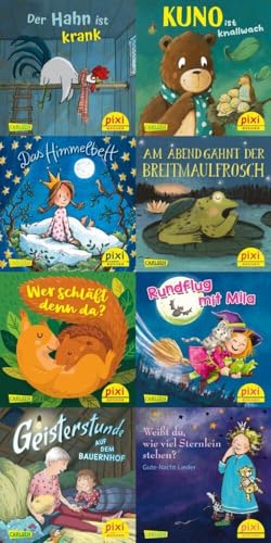 löwe feiert geburtstag - pixi nr. 921, schlaf schön mit pixi, 8 bücher