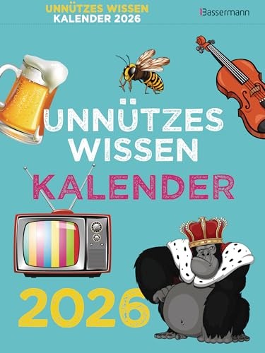 Produktbild: Unnützes Wissen Kalender 2026: Skurrile Fakten für jeden Tag