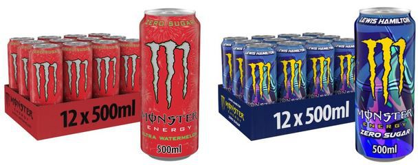 monster energy 2 x 12er pack in verschiedenen sorten für 20 euro statt 34 euro