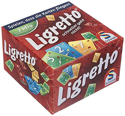 Ligretto rot Kartenspiel von Schmidt Spiele 01301, Spiel für 2-4 Spieler