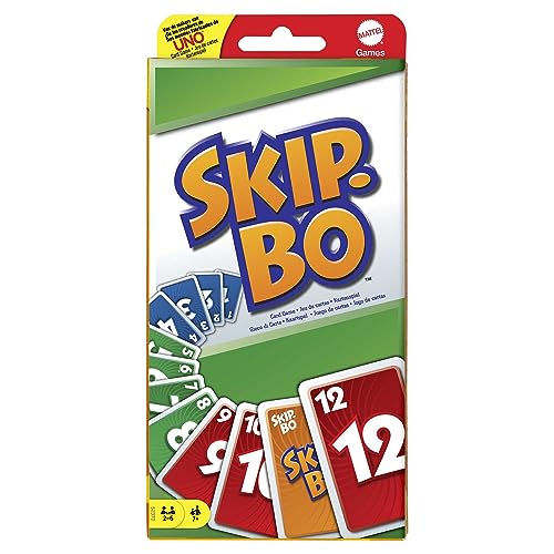 skip-bo spiel von mattel games, kartenspiel für 2-6 spieler ab 7 jahren