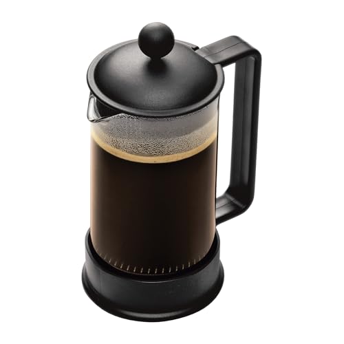 bodum brazil french press kaffee bereiter mit edelstahlfilter 0,35l schwarz