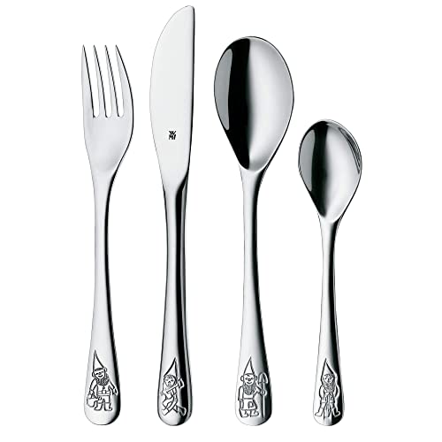 WMF Kinderbesteck Set 4-teilig Edelstahl, ab 3 Jahre, Cromargan, spülmaschinengeeignet