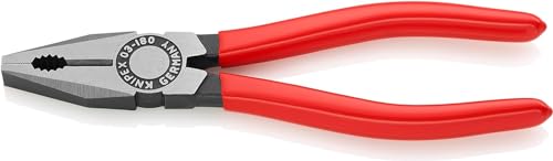 knipex kombizange schwarz 180 mm kunststoffüberzogen 03 01 180