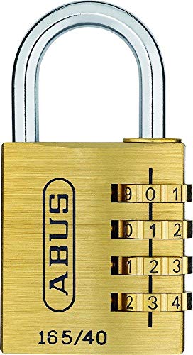 ABUS Zahlenschloss 165/40 - Messing Vorhängeschloss mit einstellbarem Zahlencode