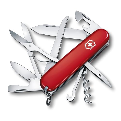 Victorinox Huntsman Taschenmesser 91 mm rot/transparent, 15 Funktionen