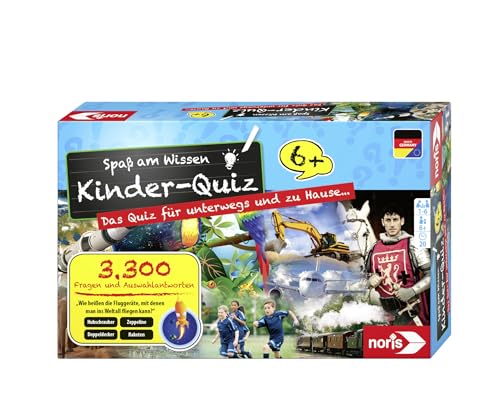 Noris Kinderquiz  3300 Fragen, 16 Spieler, ab 6 Jahren, kompakt für Reisen