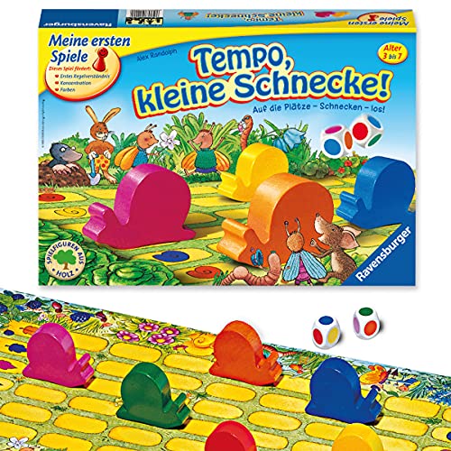 ravensburger spiel tempo kleine schnecke, kinderspiel 21420