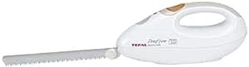 tefal elektrisches messer 100 watt edelstahl klinge für gefrorene lebensmittel weiß greige