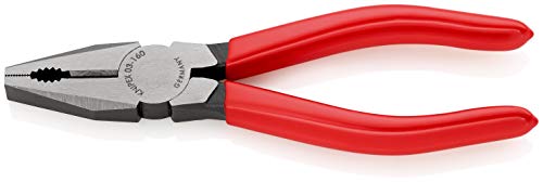 knipex kombizange schwarz 160 mm, kunststoff beschichtet, atramentiert