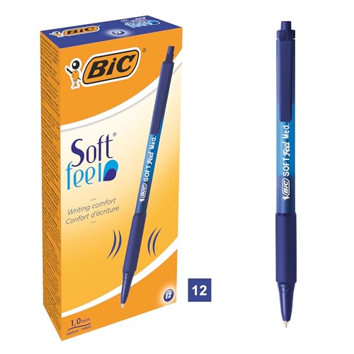 Produktbild: BIC Kugelschreiber Soft Feel 12 St. blau 1 mm Strichstärke (0,46/Stück)