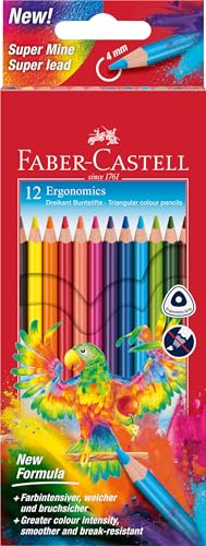 faber-castell buntstifte 12 Stück dreikantform im Kartonetui