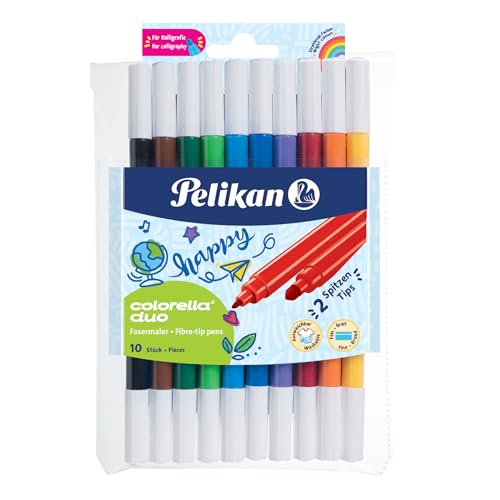 fasermaler pelikan collero duo 10er set 10 farben im etui