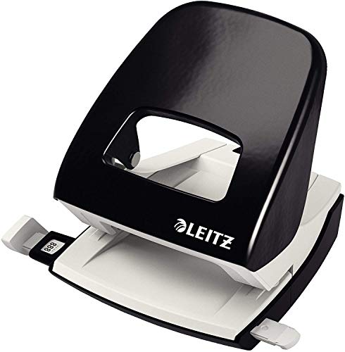 Bieten Sie Ihre Dokumente optimal an: Der LEITZ 50080095 Locher für 30 Blatt überzeugt mit ergonomischem Design, praktischer Stoppvorrichtung und Formatdetails.