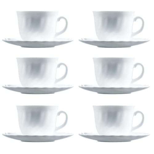 luminarc tasse 22 cl trianon weiß keramik geschirr