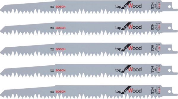 bosch professional säbelsägeblatt s 1531 l 5er pack 240mm für 15,29 statt 18