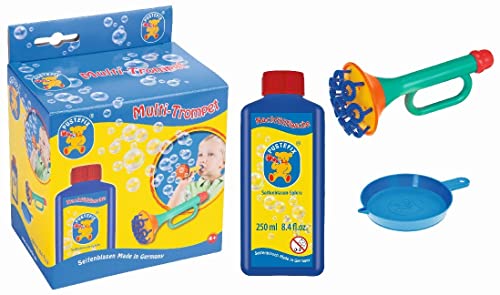 PUSTEFIX Seifenblasenwasser 250 ml für Bubbles, Spielzeug für Kindergeburtstag, Hochzeit