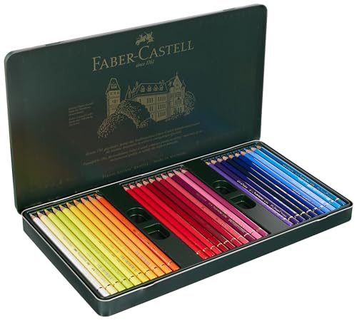 faber-castell polychromos farbstifte 60er metalletui färbematerial malen zeichnen