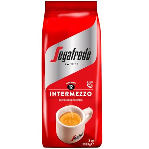 Produktbild: segafredo zanetti intermezzo kaffeebohnen ganze bohne 1 kg italienisch stark vollmundig