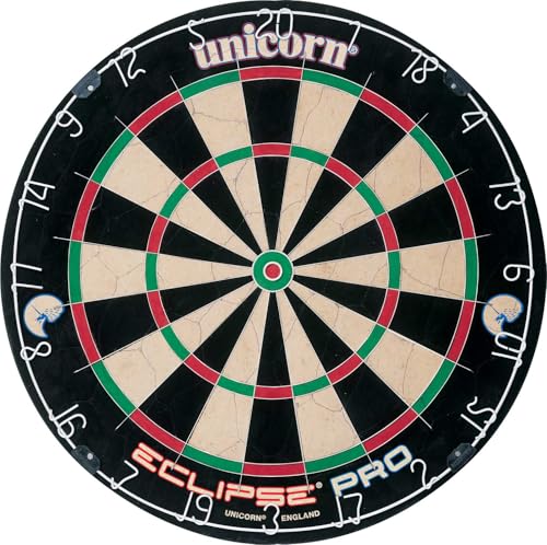 dartscheibe unicorn eclipse pro, sisal steeldartboard für wettbewerbe