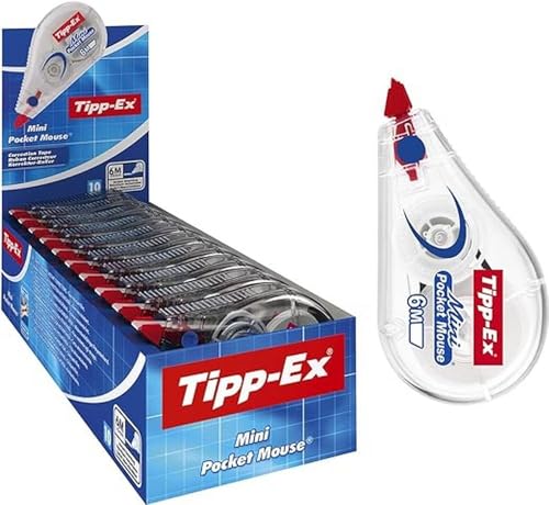 tipp-ex korrigierroller mini pocket mouse 10er pack 6m x 5mm büro home office schule