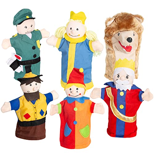 roba kasperlefiguren handpuppenset 6 teilig kinder puppentheater rollenspiel