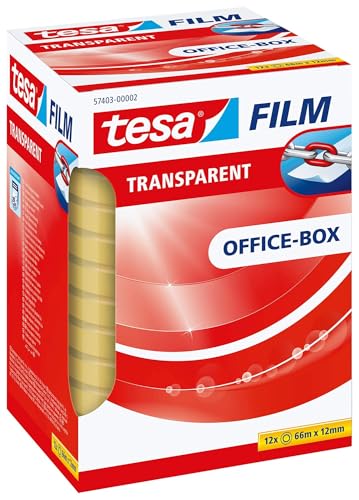 Produktbild: tesa transparentes klebeband, stark haftend, alterungs- und reißfest, 57403-00002-01