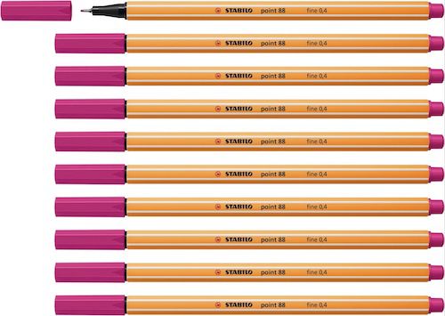 stabilo fineliner point 88 pink 10er set ab 2,21 euro statt 5 euro