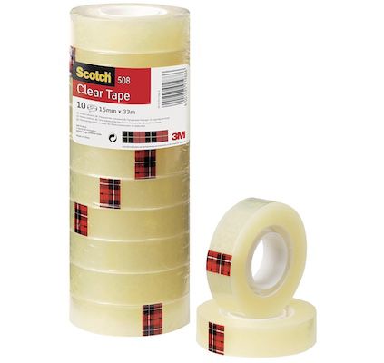 scotch transparentes klebeband 15mm x 33m 10er pack 3,49 statt 8