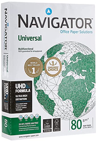 NAVIGATOR A4 Universal Druck- und Kopierpapier 80g, 500 Blatt, frustfrei