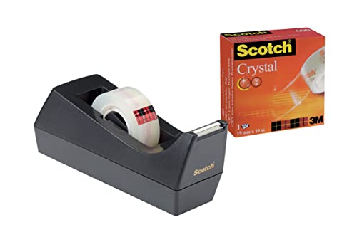 scotch tape dispenser schwarz, Klebebandhalter für Büro und Zuhause