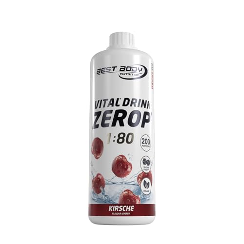 best body nutrition vital drink zerop kirsche zuckerfrei 1000 ml 80 liter sirup