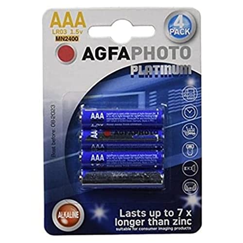 agfaphoto micro aaa batterien lr03 4er pack für kamera und fernbedienung