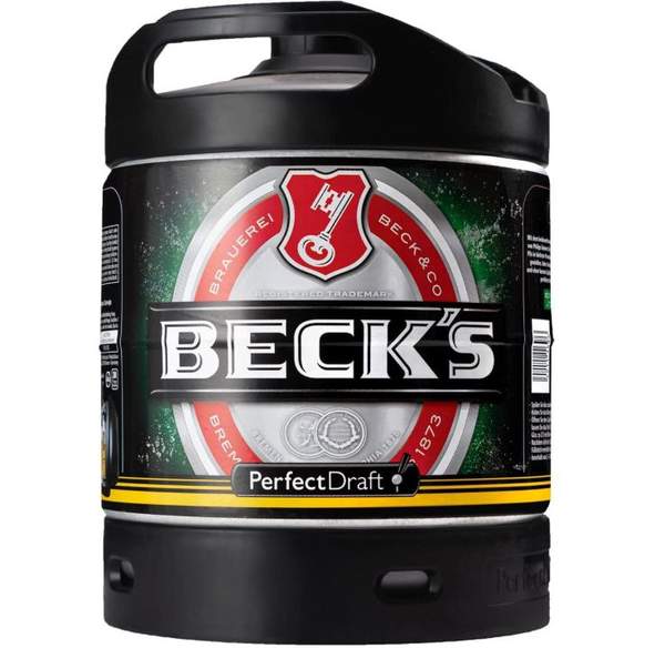 becks perfect draft pils mehrweg 6,0 l kegs ab 12,34 euro statt 18 euro