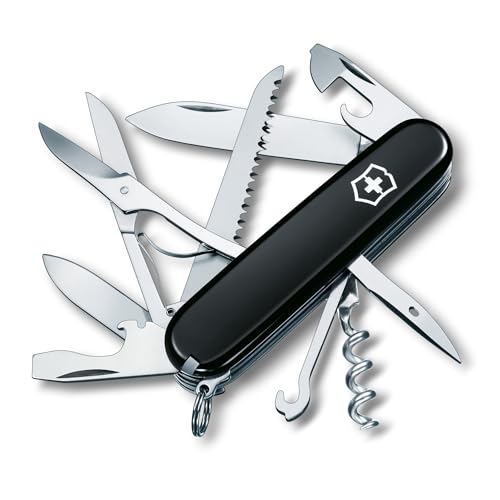 Victorinox Taschenmesser huntsman, multitool mit 15 funktionen, schwarz