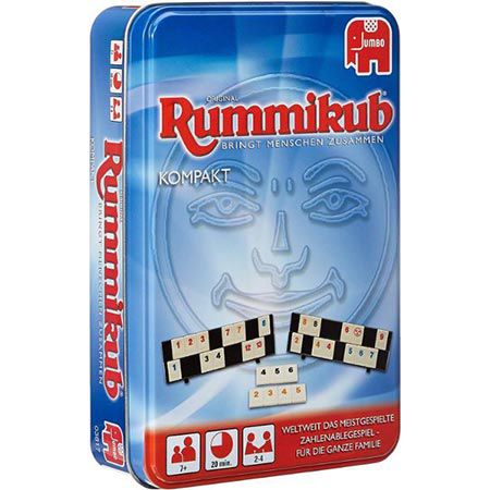 rummikub jumbo original kompakt für unterwegs in metalldose