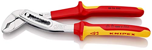 knipex wasserpumpenzange alligator vde verchromt 250 mm 88 06 250