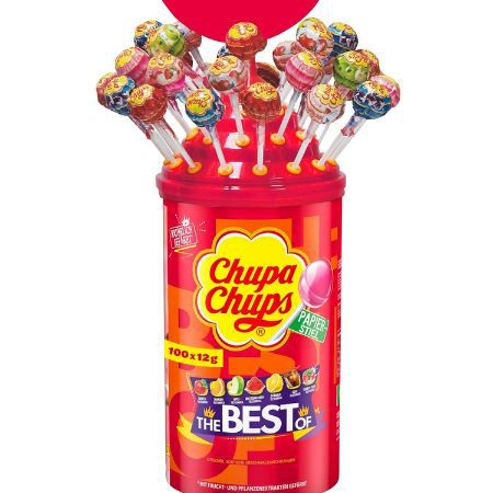 chupa chups lutscher-dose mit 100 lollis, nur 9,58 statt 15