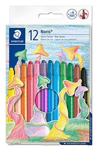 staedtler wachs-malstifte 12x wachs-twister für kreative künstler