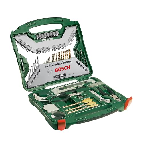 bosch 103tlg x-line titanium bohrer und schrauber set für holz stein metall