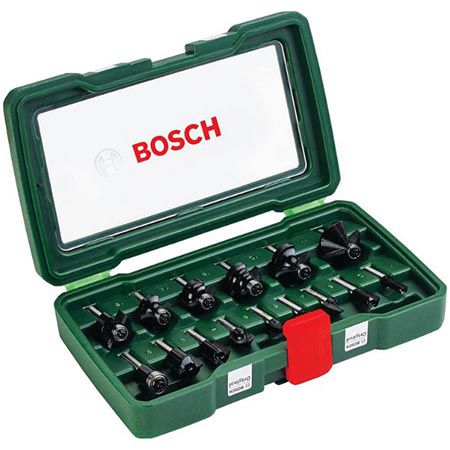 bosch hartmetall fräser set 15tlg für 46,99 euro statt 55 euro
