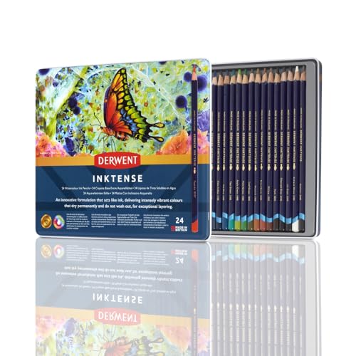 derwent inktense aquarellstifte tin set 24 farbstifte
