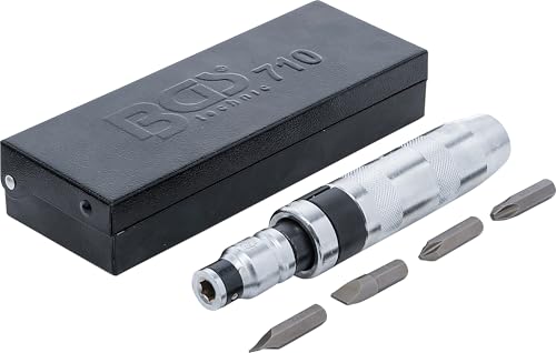 Produktbild: BGS 710 Hand-Schlagschrauber-Satz 5-tlg. mit Bits in Metallkassette