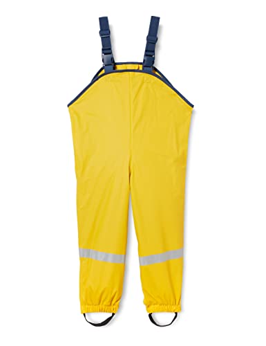 playshoes kinder regenlatzhose wasserdicht mit textilfutter gelb gr. 80-140