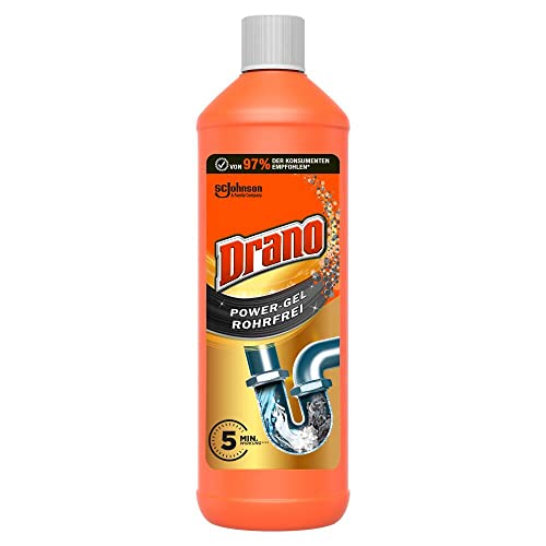 drano extra stark rohrreiniger gel für küche und bad 1000 ml 1er pack