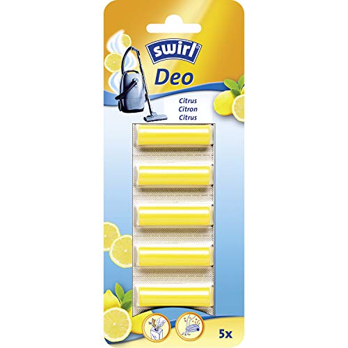 Swirl Deo-Sticks Citrus für Staubsauger  5 Stück, neutralisiert Gerüche