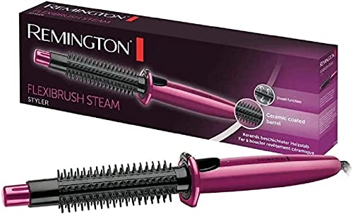 remington rundbürste dampf-system cb4n für wellen locken volumen pink schwarz
