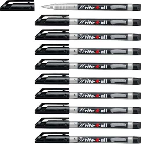 STABILO Permanent-Marker 10er Pack superfein 0,4mm schwarz blau grün