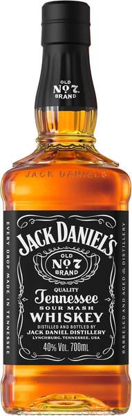 Jack Daniel's Old No. 7 Tennessee Whiskey 0.7L 40% Vol. Karamell Vanille Eiche