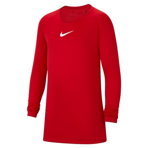 nike thermalsleeve top jungen rot/weiß, langarm, university red, s eu